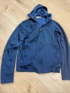 Fjallraven Abisko trial fleece Men's Blue Full-Zip Hooded sweater